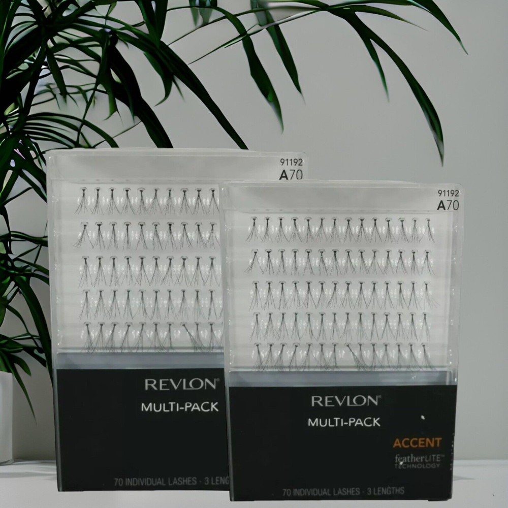 Revlon Individual Lashes Multi-Pack Accent 91192 70x2 Featherlite Three Lengths